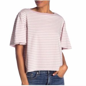Abound Pink/White Striped Shirt